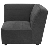 Sunny Upholstered Corner Dark Charcoal from Coaster - Luna Furniture
