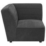 Sunny Upholstered Corner Dark Charcoal from Coaster - Luna Furniture