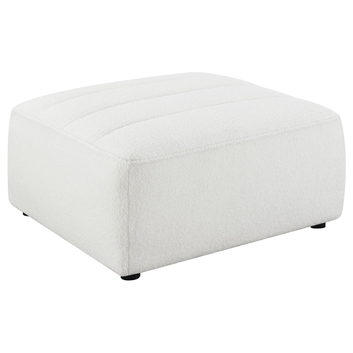 Sunny Natural Upholstered Ottoman from Coaster - Luna Furniture