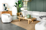 Sunny Natural Upholstered Ottoman from Coaster - Luna Furniture