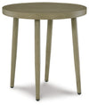 SWISS VALLEY Beige Outdoor End Table - P390-706 - Luna Furniture