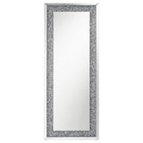 Sylvia Crystal Inlay Rectangle Floor Mirror - 961636 - Luna Furniture