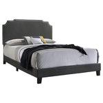 Tamarac Upholstered Nailhead Eastern King Bed Grey - 310063KE - Luna Furniture