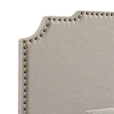 Tamarac Upholstered Nailhead Full Bed Beige - 310061F - Luna Furniture