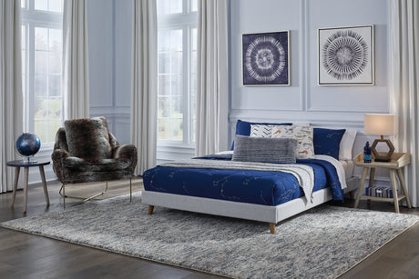 Tannally Beige Full Upholstered Platform Bed - B095-772 - Luna Furniture