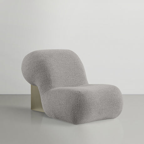 Taupe Quadra Boucle Fabric Accent Chair - 589Taupe - Luna Furniture