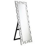Tavin Geometric Frame Cheval Mirror from Coaster - Luna Furniture