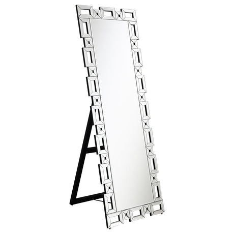 Tavin Geometric Frame Cheval Mirror from Coaster - Luna Furniture