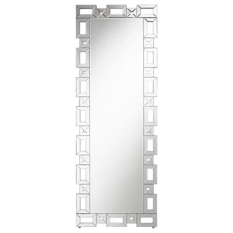 Tavin Geometric Frame Cheval Mirror from Coaster - Luna Furniture