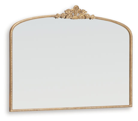 Tellora Gold Finish Accent Mirror - A8010320 - Luna Furniture