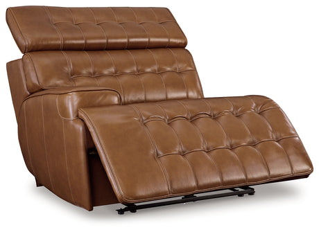 Temmpton Chocolate Left-Arm Facing Power Recliner from Ashley - Luna Furniture