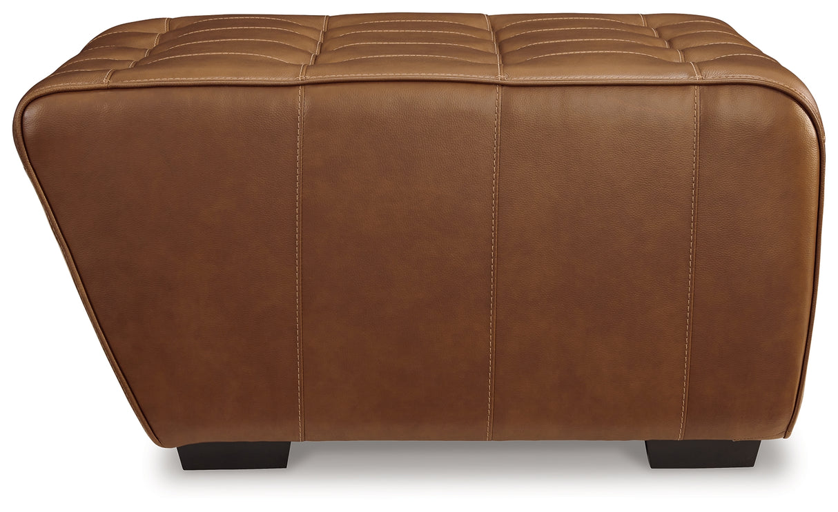 Temmpton Chocolate Oversized Accent Ottoman from Ashley - Luna Furniture