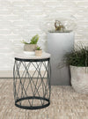 Tereza Round Accent Table with Marble Top White and Black - 936064 - Luna Furniture
