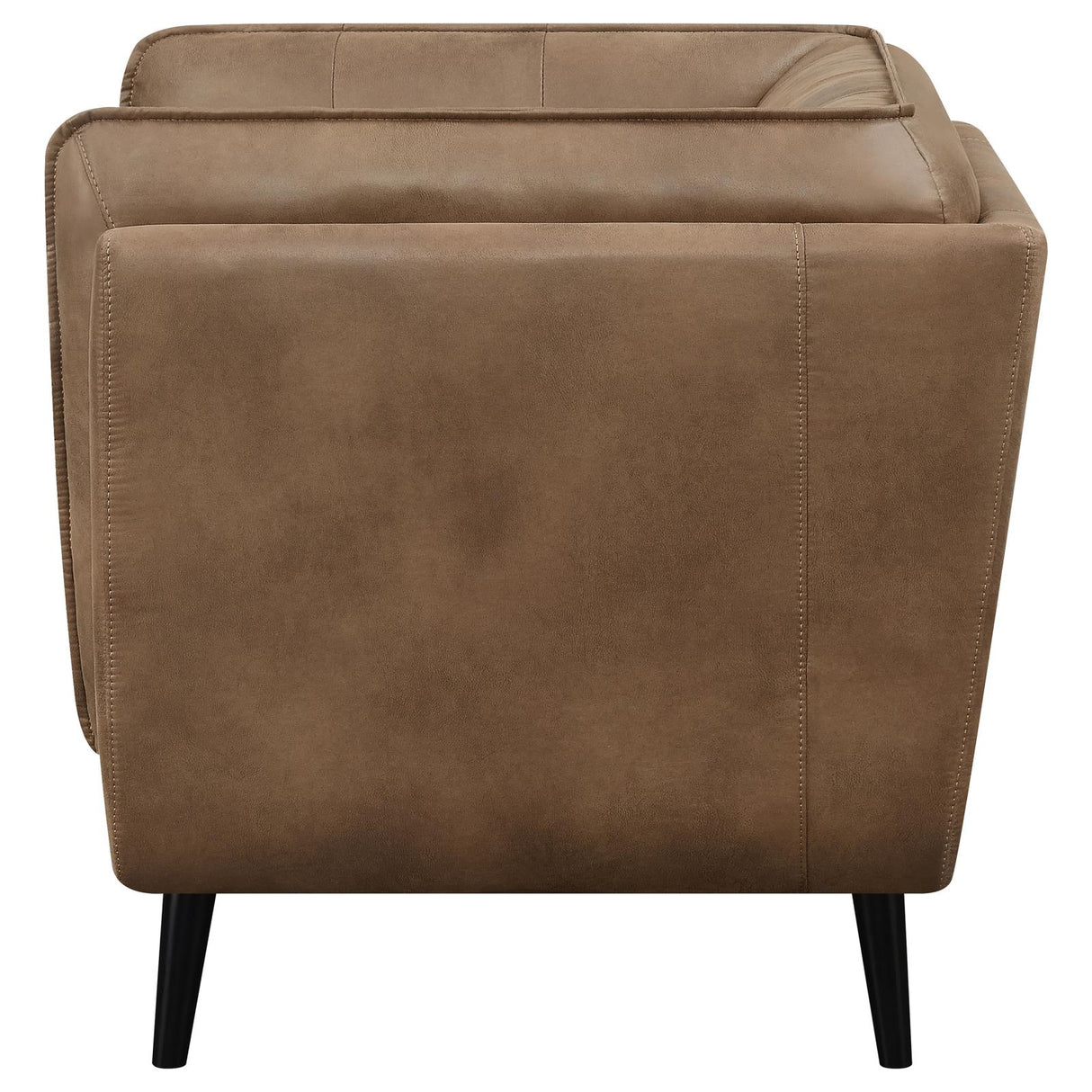 Thatcher Upholstered Button Tufted Chair Brown - 509423 - Luna Furniture