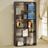 Theo 10-shelf Bookcase Cappuccino - 800264 - Luna Furniture