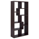 Theo 10-shelf Bookcase Cappuccino - 800264 - Luna Furniture