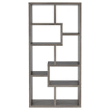 Theo Weathered Gray 10-Shelf Bookcase from Coaster - Luna Furniture