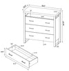 Thompson 3-drawer Accent Cabinet Rustic Amber - 902762 - Luna Furniture