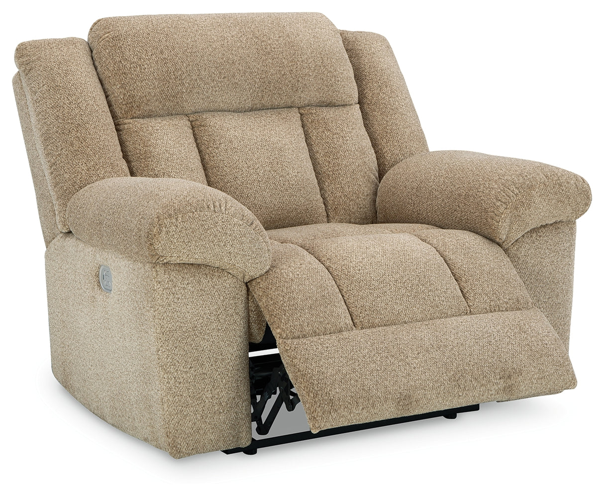Tip-Off Wheat Power Recliner from Ashley - Luna Furniture