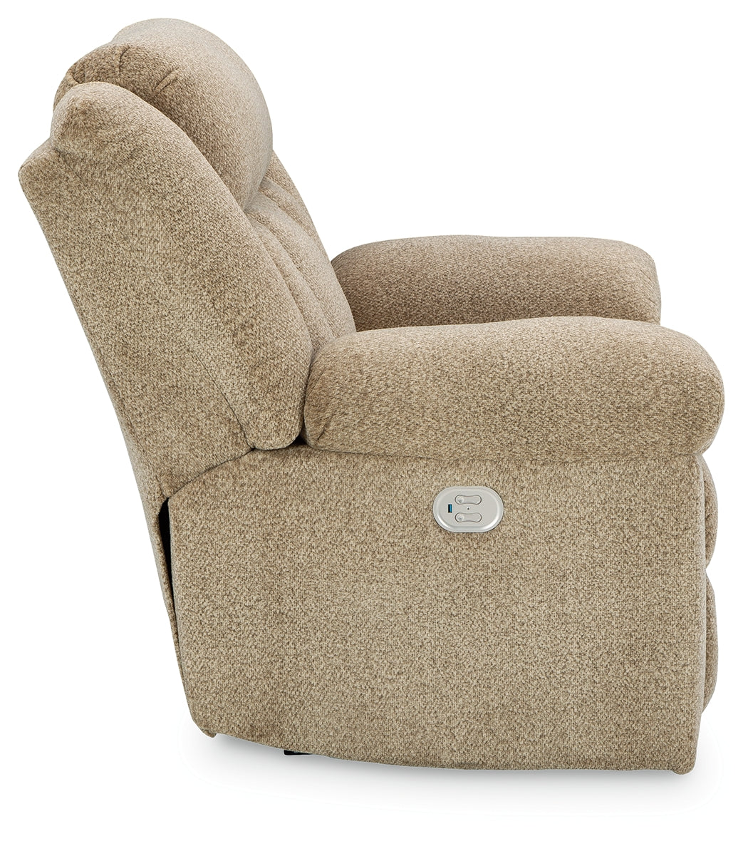 Tip-Off Wheat Power Recliner from Ashley - Luna Furniture