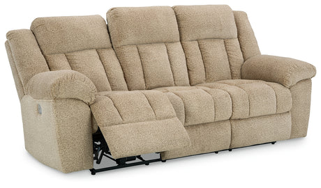 Tip-Off Wheat Power Reclining Sofa from Ashley - Luna Furniture
