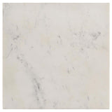 Tobin White and Black Square Marble Top End Table from Coaster - Luna Furniture