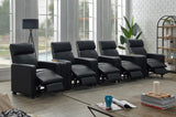 Toohey Black Upholstered Tufted Recliner Living Room Set from Coaster - Luna Furniture
