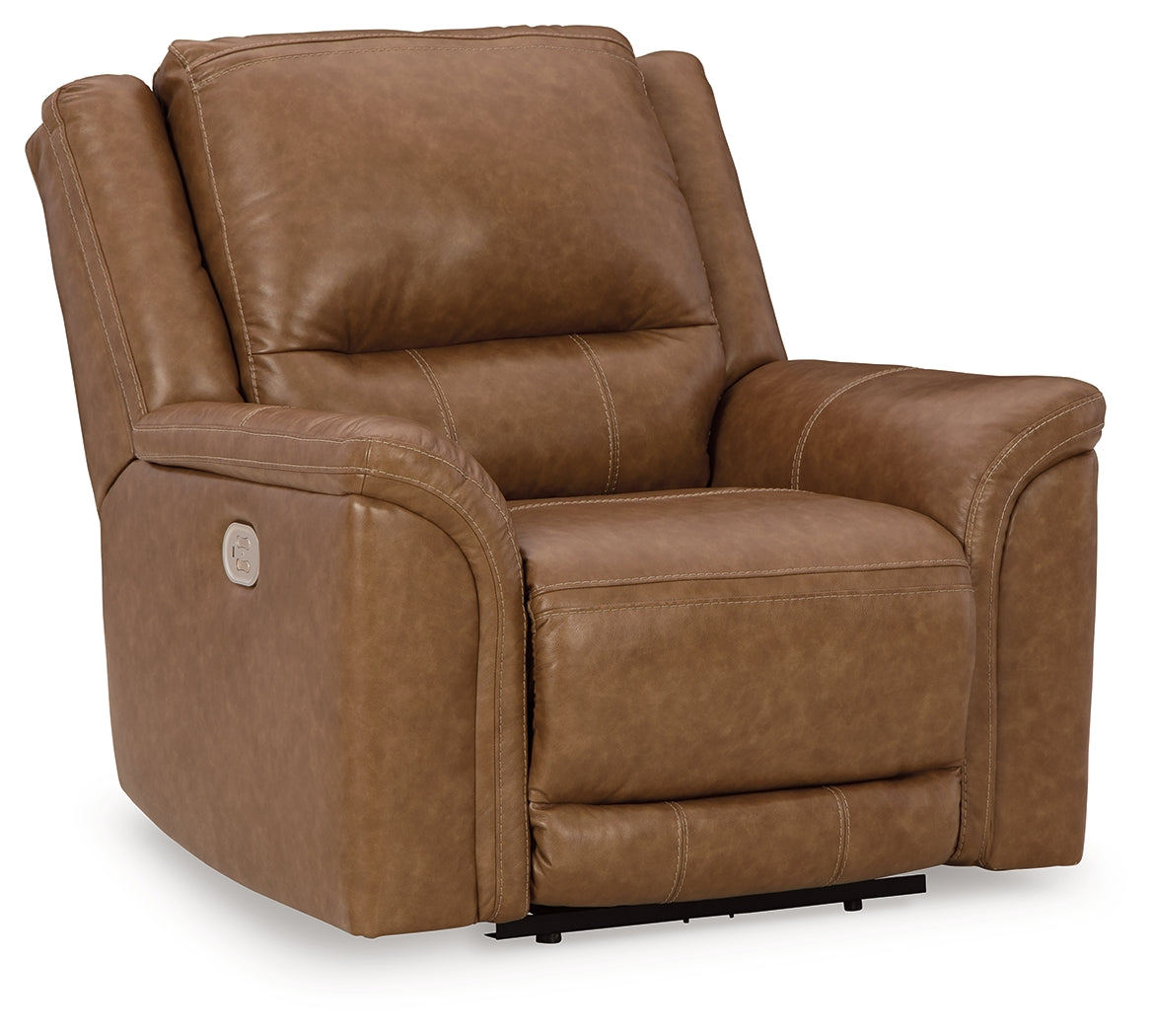 Trasimeno Caramel Power Recliner from Ashley - Luna Furniture