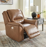 Trasimeno Caramel Power Recliner from Ashley - Luna Furniture