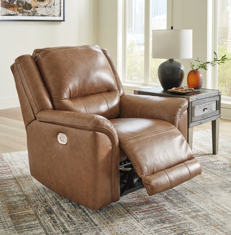 Trasimeno Caramel Power Recliner from Ashley - Luna Furniture