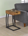 Troy Accent Table with Power Outlet Antique Nutmeg - 900577 - Luna Furniture