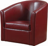 Turner Upholstery Sloped Arm Accent Swivel Chair Red - 902099 - Luna Furniture
