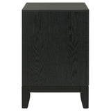 Valencia 2-drawer Nightstand Light Brown and Black - 223042 - Luna Furniture