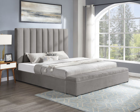 Valencia Gray Queen Platform Bed from Happy Homes - Luna Furniture