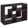 Velma Convertible TV Console and Bookcase Cappuccino - 800329 - Luna Furniture