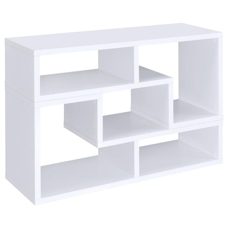 Velma White Convertible TV Console/Bookcase from Coaster - Luna Furniture