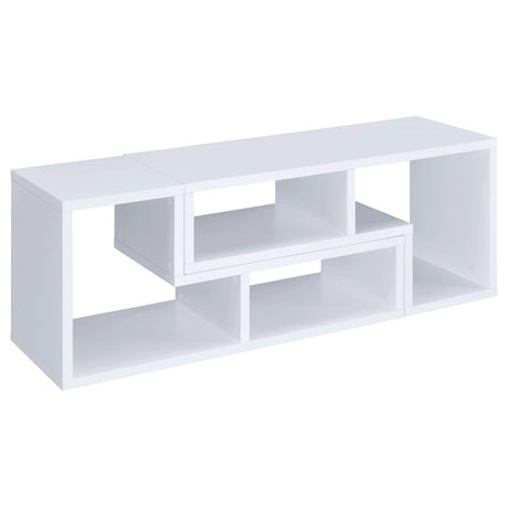 Velma White Convertible TV Console/Bookcase from Coaster - Luna Furniture