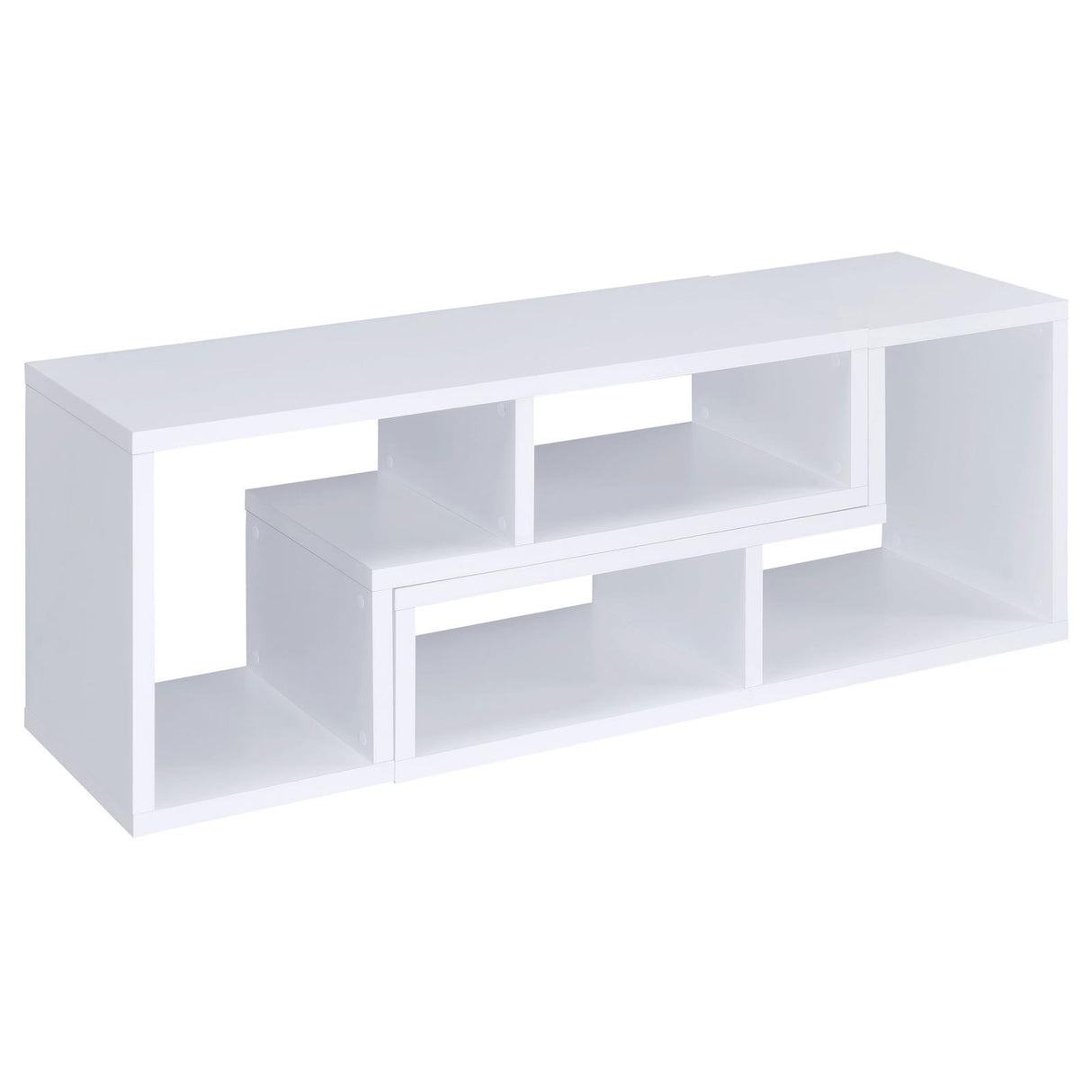 Velma White Convertible TV Console/Bookcase from Coaster - Luna Furniture