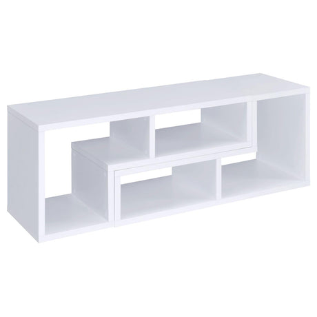Velma White Convertible TV Console/Bookcase from Coaster - Luna Furniture