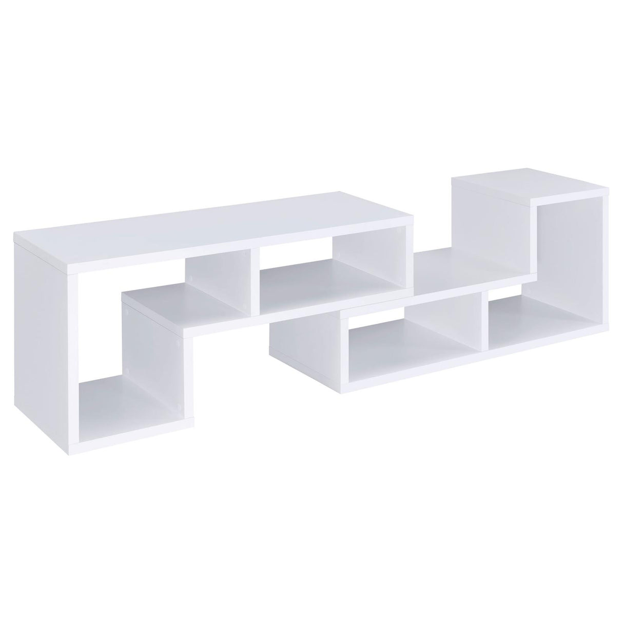 Velma White Convertible TV Console/Bookcase from Coaster - Luna Furniture