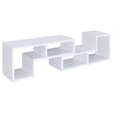 Velma White Convertible TV Console/Bookcase from Coaster - Luna Furniture
