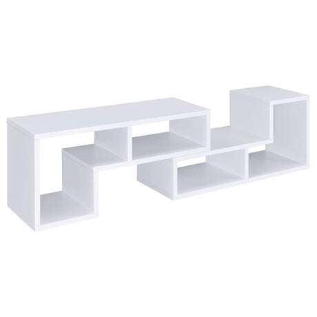Velma White Convertible TV Console/Bookcase from Coaster - Luna Furniture