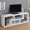 Velma Convertible TV Console and Bookcase White - 800330 - Luna Furniture