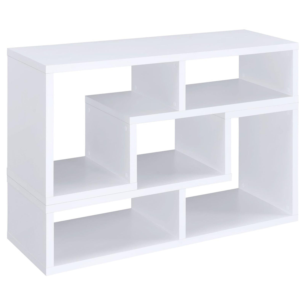 Velma White Convertible TV Console/Bookcase from Coaster - Luna Furniture
