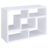 Velma White Convertible TV Console/Bookcase from Coaster - Luna Furniture