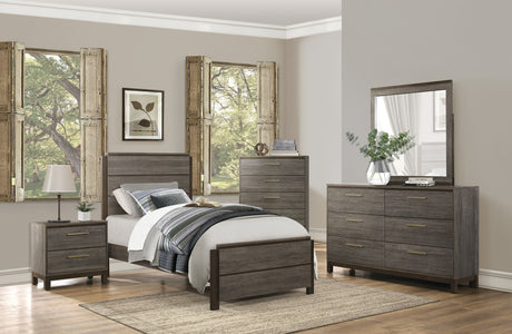 Vestavia Gray Nightstand from Homelegance - Luna Furniture