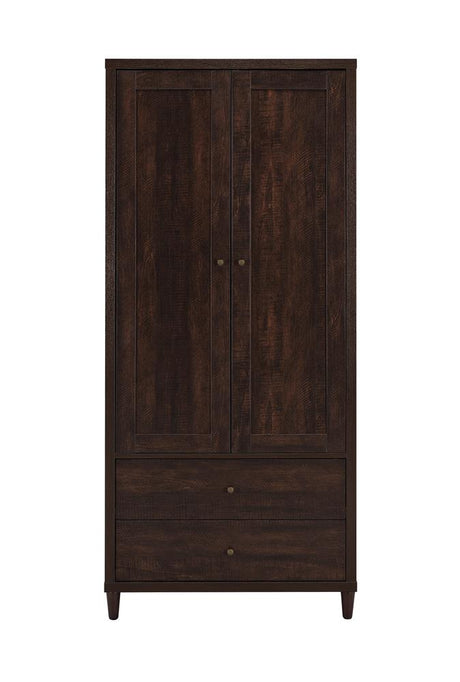 Wadeline Rustic Tobacco 2-Door Tall Accent Cabinet from Coaster - Luna Furniture