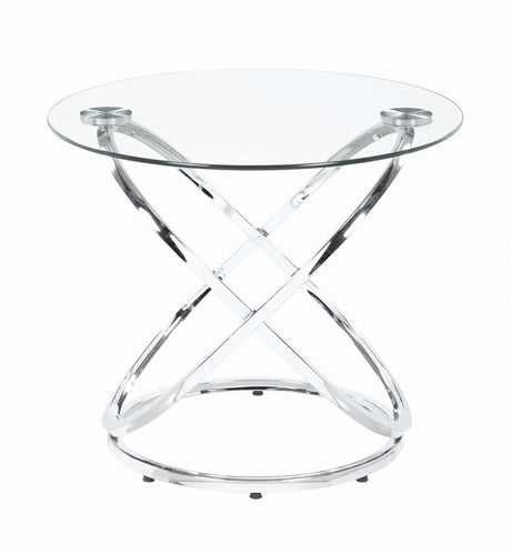 Warren Chrome and Clear 3-Piece Occasional Set from Coaster - Luna Furniture
