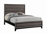 Watson Gray Oak and Black Eastern King Bed from Coaster - Luna Furniture