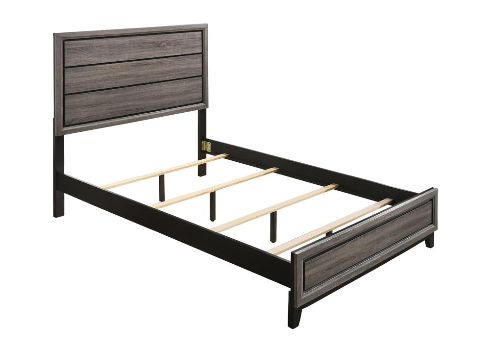 Watson Gray Oak Full Panel Bed from Coaster - Luna Furniture
